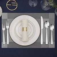 Vista 7 de Hiware – Juego de cubiertos de acero inoxidable