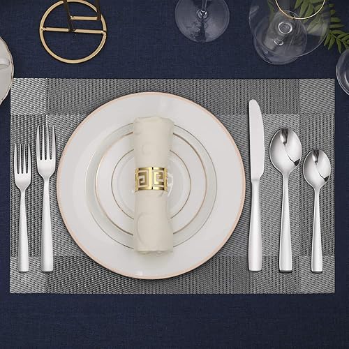 Miniatura 7 de Hiware – Juego de cubiertos de acero inoxidable