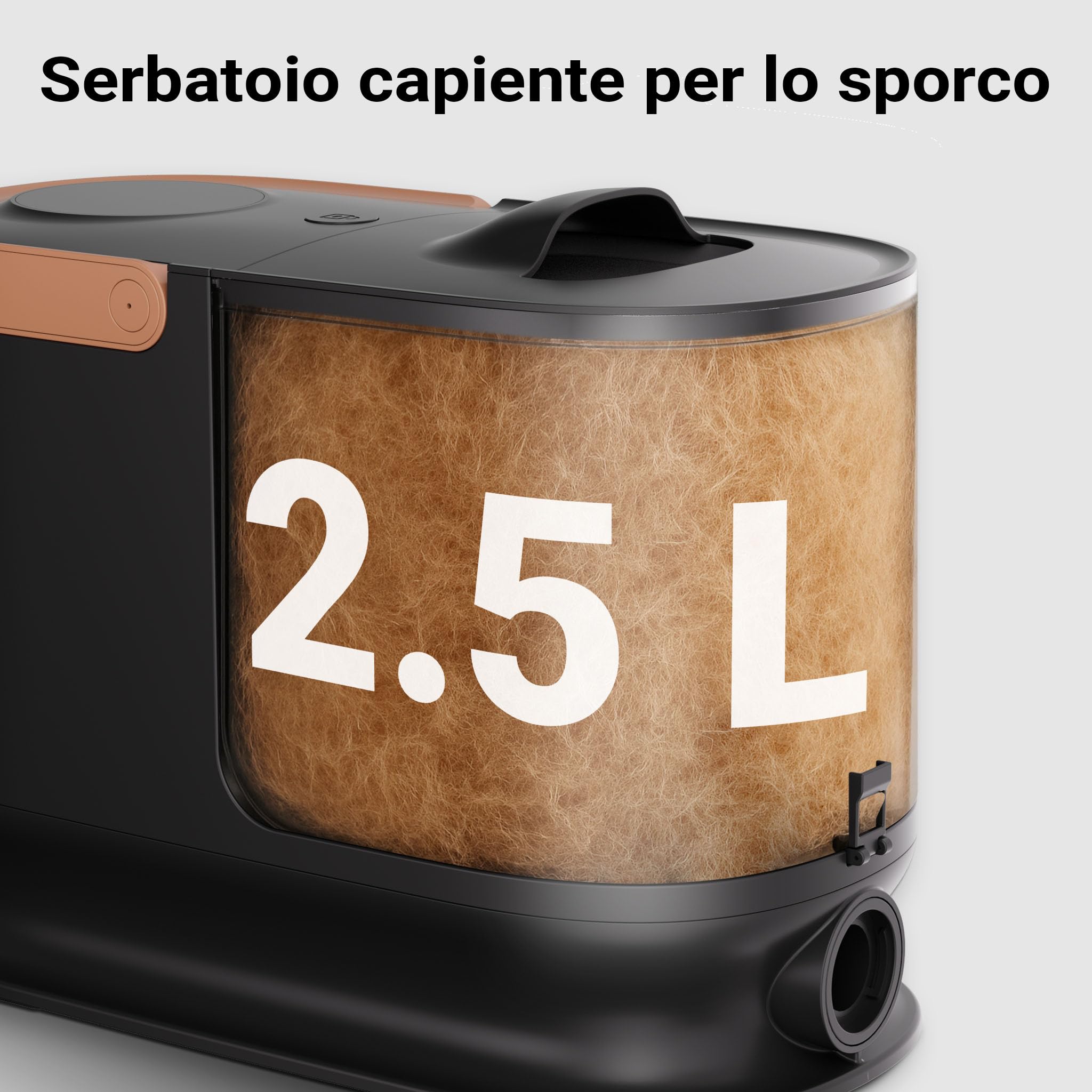 Fudajo Set per toelettatura di animali domestici 6 in 1, aspira peli per cani e gatti, tosatrice per cani, con accessori per la cura del pelo, colore nero