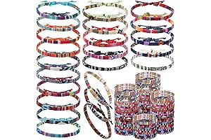Kigeli Ojo Boho Surfer Bracelet Set, 200Pcs Aesthetic Waterproof Handmade Adjustable Bracelet...