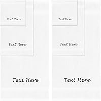 Vista 41 de Personalized Passion Juego de 2 toallas con texto bordado personalizado, 16 x 27 pulgadas, altamente absorbentes y súper suaves, toallas de mano