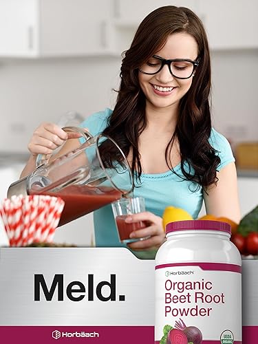 Miniatura 6 de Horbäach Polvo de raíz de remolacha orgánica | Suplemento a granel de 3 libras | Superalimento crudo | Fórmula vegana, sin OMG y sin gluten