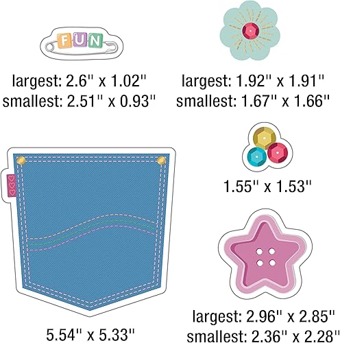 Vista 102 de Carson Dellosa - 37 piezas de decoración para tablón de anuncios, comprensión de lectura, matemáticas, escritura y ciencias, decoración de aula