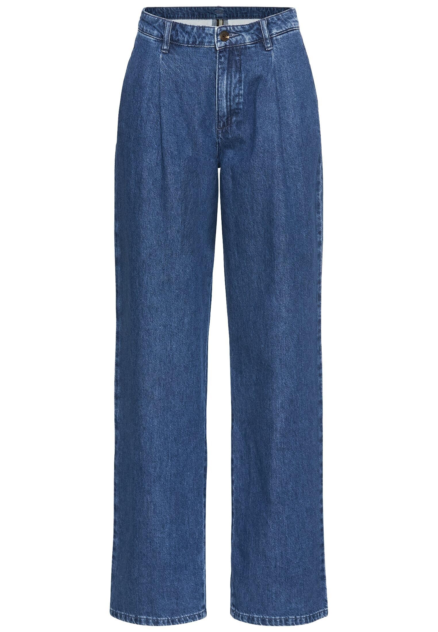 camel active Damen Loose Fit Denim aus Reiner Baumwolle