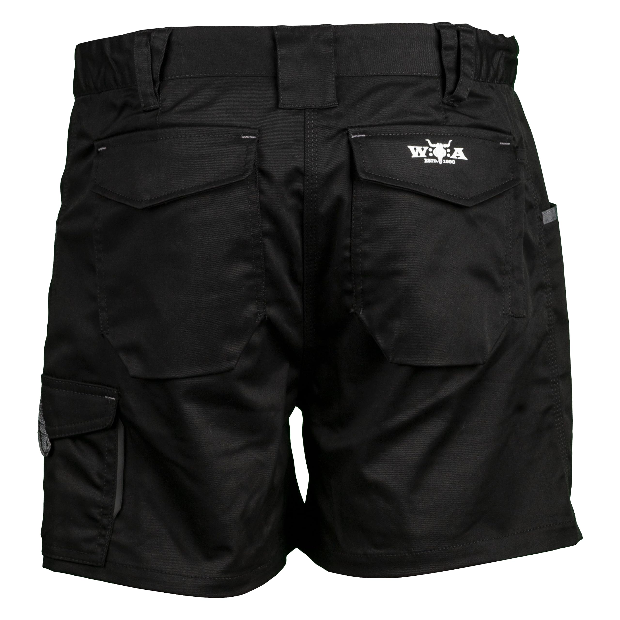 WÜRTH MODYF Damen Arbeitsshorts Stretch X - Wacken Edition - Gr. 32-48 | Kurze Cargo-Arbeitshose – ideal für Festival, Freizeit und aktive Tage im Freien.