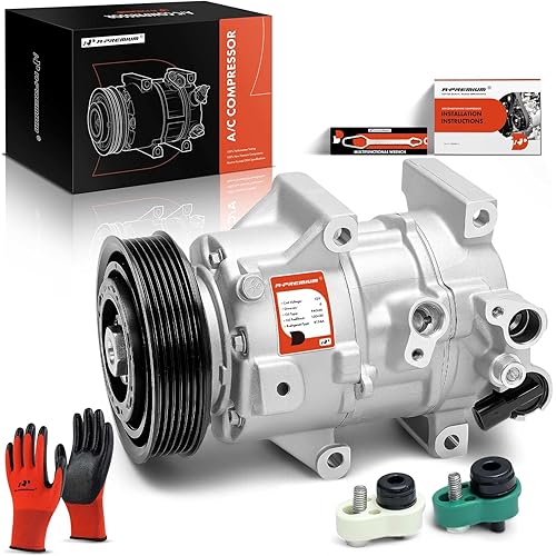 A-Premium Air Conditioner AC Compressor with Clutch Compatible with Hyundai Sonata 2.0L 2.4L 2015-2017, GAS