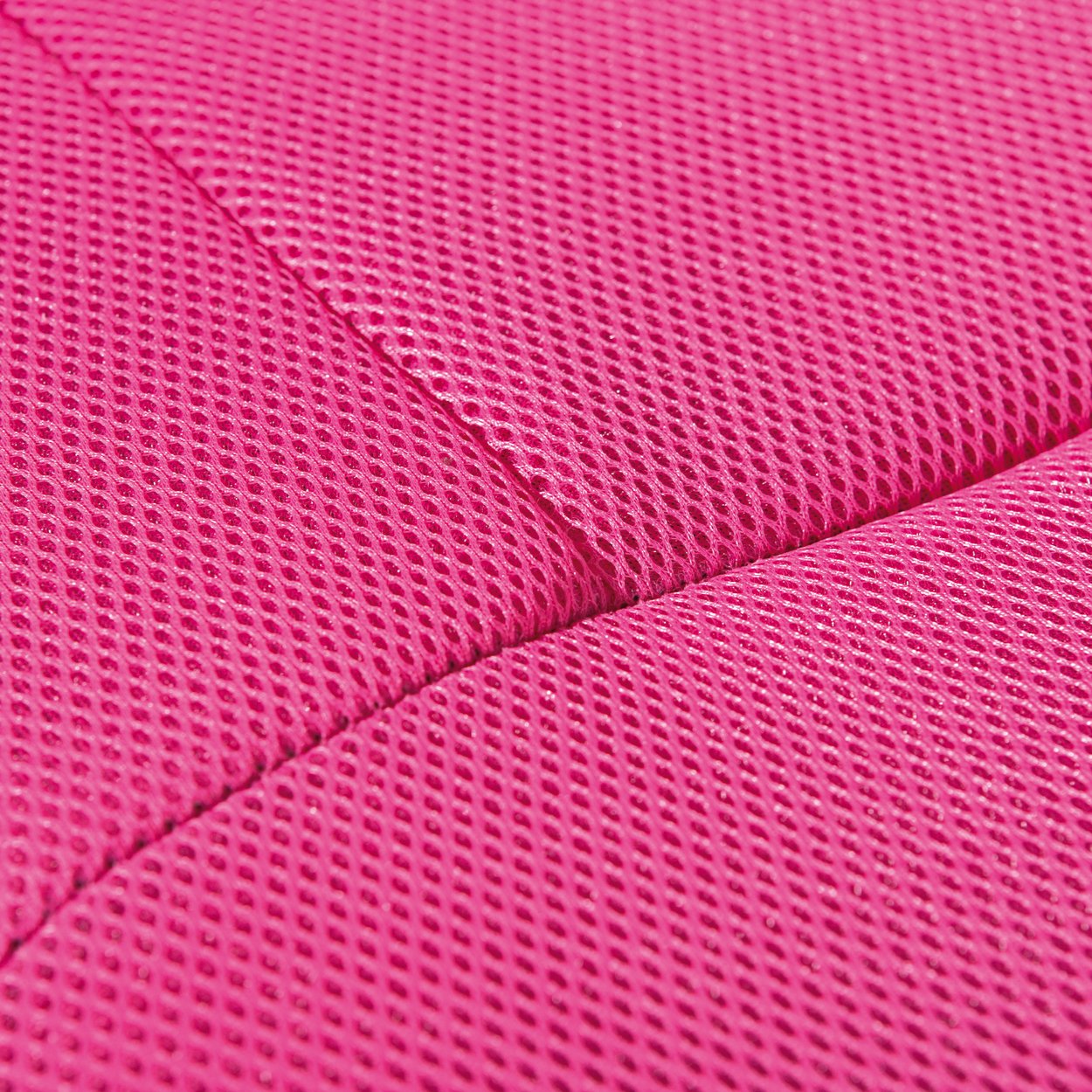 Inter Link - Chaise de bureau pour enfant - Fauteuil pivotant ergonomique - Réglable en hauteur - Pied en métal chromé - Housse en tissu mesh respirant - Pivote à 360° - Rose - Bonnie