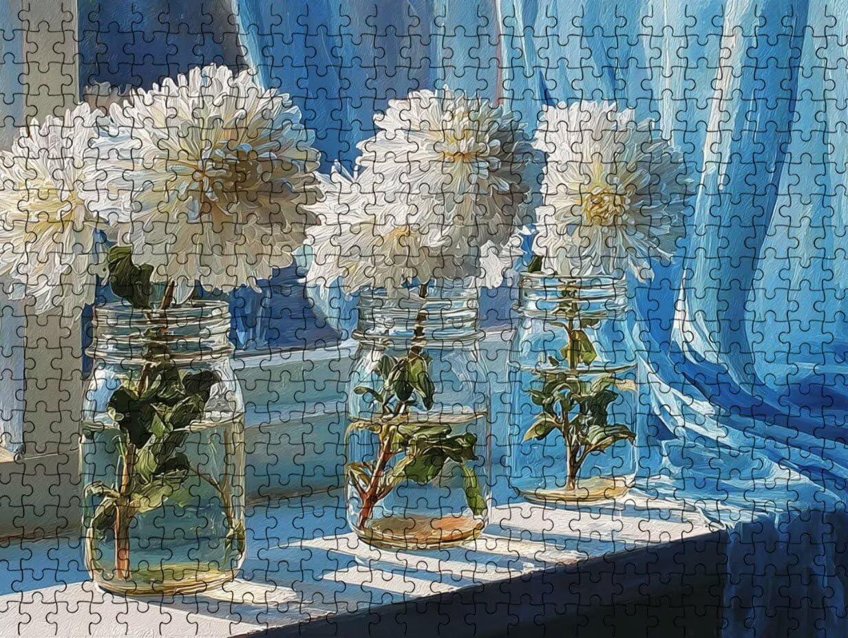 Części dla dorosłych 5000, białe puzzle Dalia YHPGL2-17