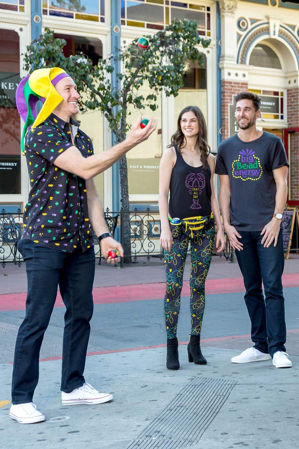 Tipsy Elves Mens T-Shirts for Mardi Gras Outfits and Parties with Fun and Loud Designs - Image 3