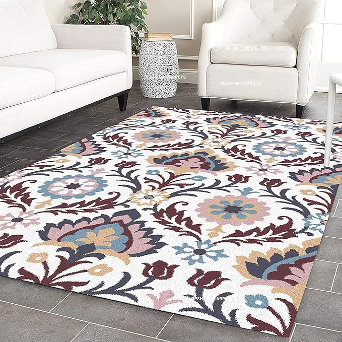 Buy Rifa Carpet Handmade Wool & Blend Carpet for Living Room Home