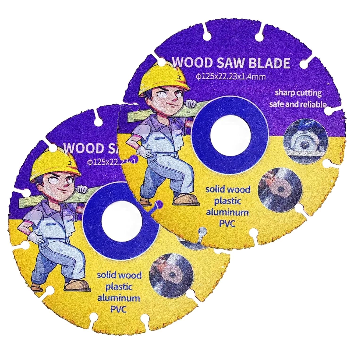 2PCS Wood Cutting Discs 125mm,Circular Saw Blades,Carbide Saw Blade,Carbides Multi Wheel Cutting Discs