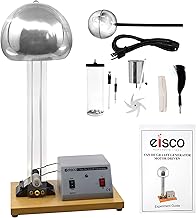 EISCO Van De Graaff Generator, Motor Driven - 120/240V, 50/60Hz - Includes Assembled Base with DC Motor, Power Cord, Discharge Wand, & Accessories - 22" Tall