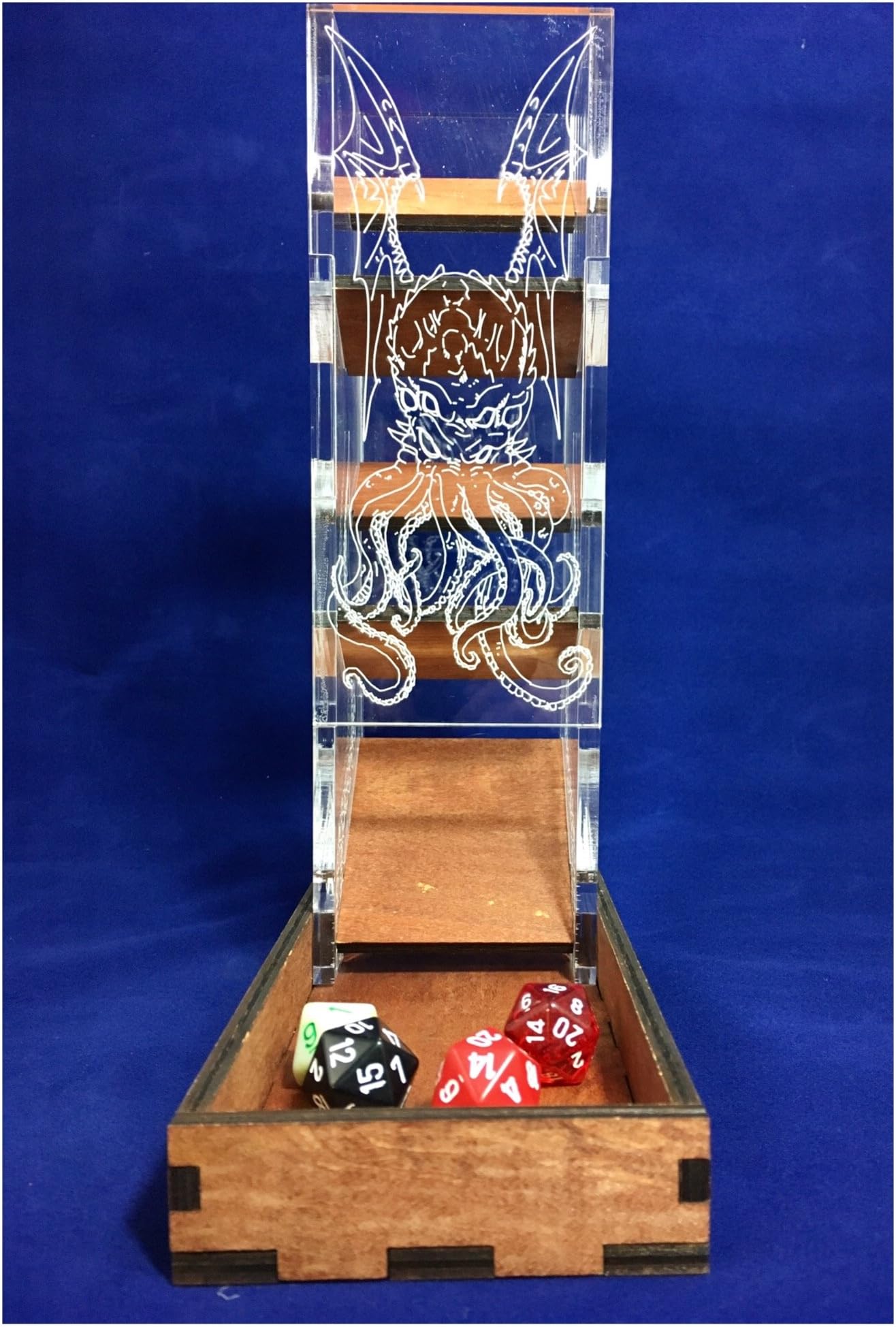 Cthulhu Etched Dice Tower from C4Labs for Lovecraft Fans