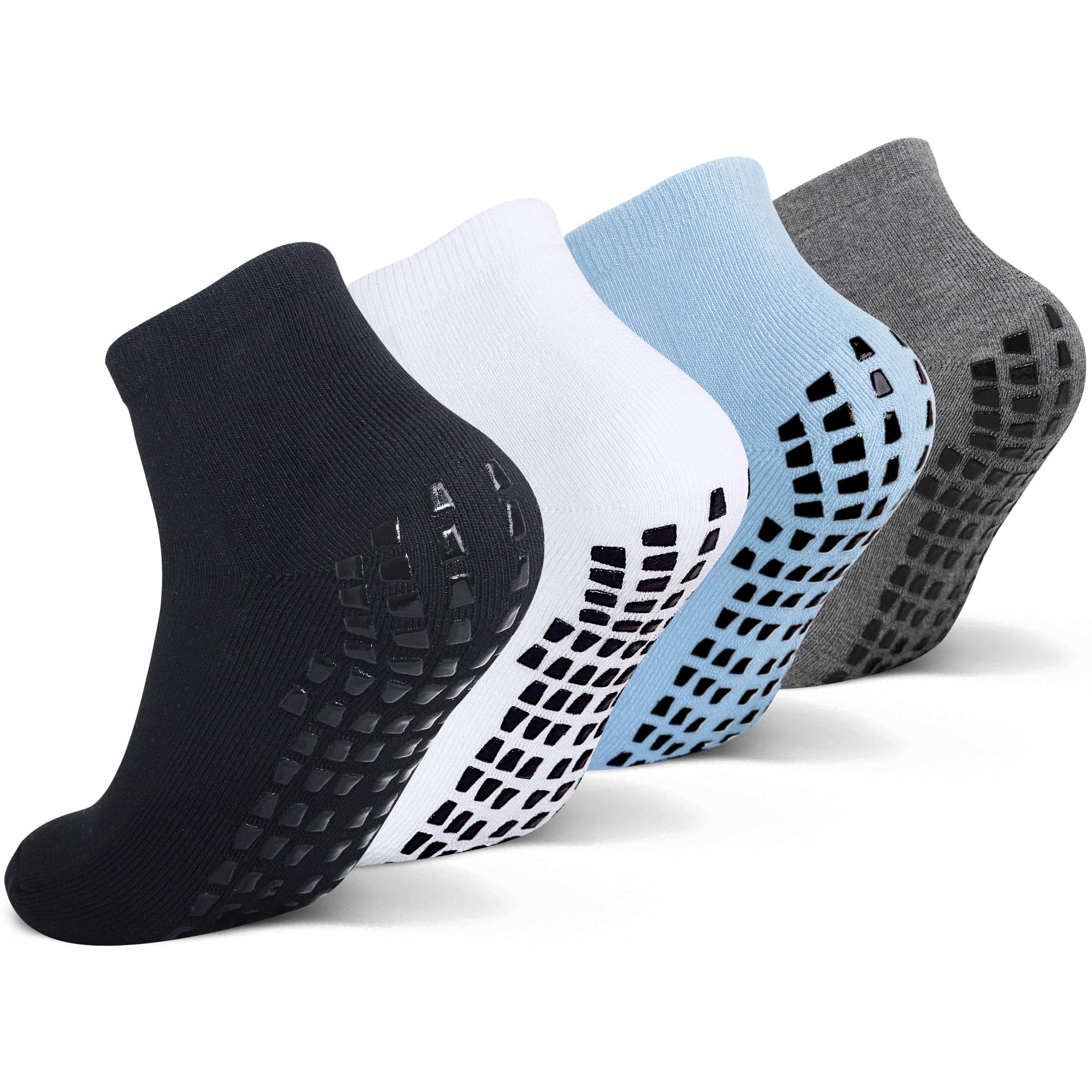 Grip Socks For Kids(4-16 Years Old), Cushioned Sport Athletic Slipper Hospital Socks For Youth Boys & Girls