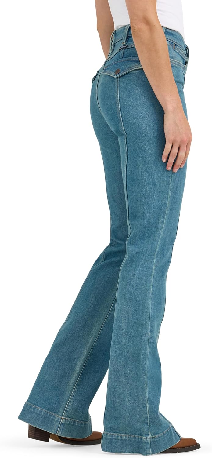 Flamingals Mid Rise Straight Leg Jeans for Women Multi Pocket Stretchy Baggy Boyfriend Jeans Trendy