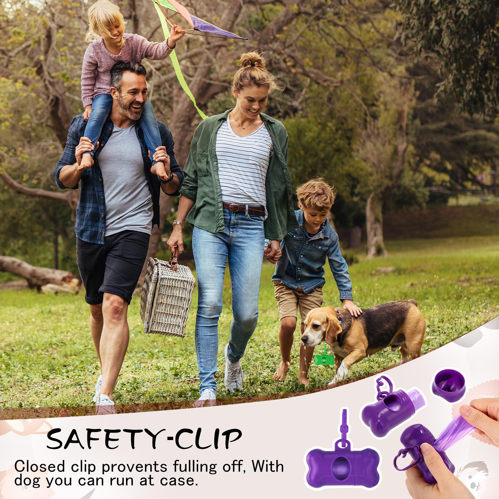 Taomypets Poop Bags Holder for Dog Leash Attachment, NEW Durable Anti-Bite Microfiber Leather, Adjustable Length Quick-Release Buckle Taomypets Poop Bags Holder for Dog Leash Attachment, NEW Durable Anti-Bite Microfiber Leather, Adjustable Length Quick-Release Buckle