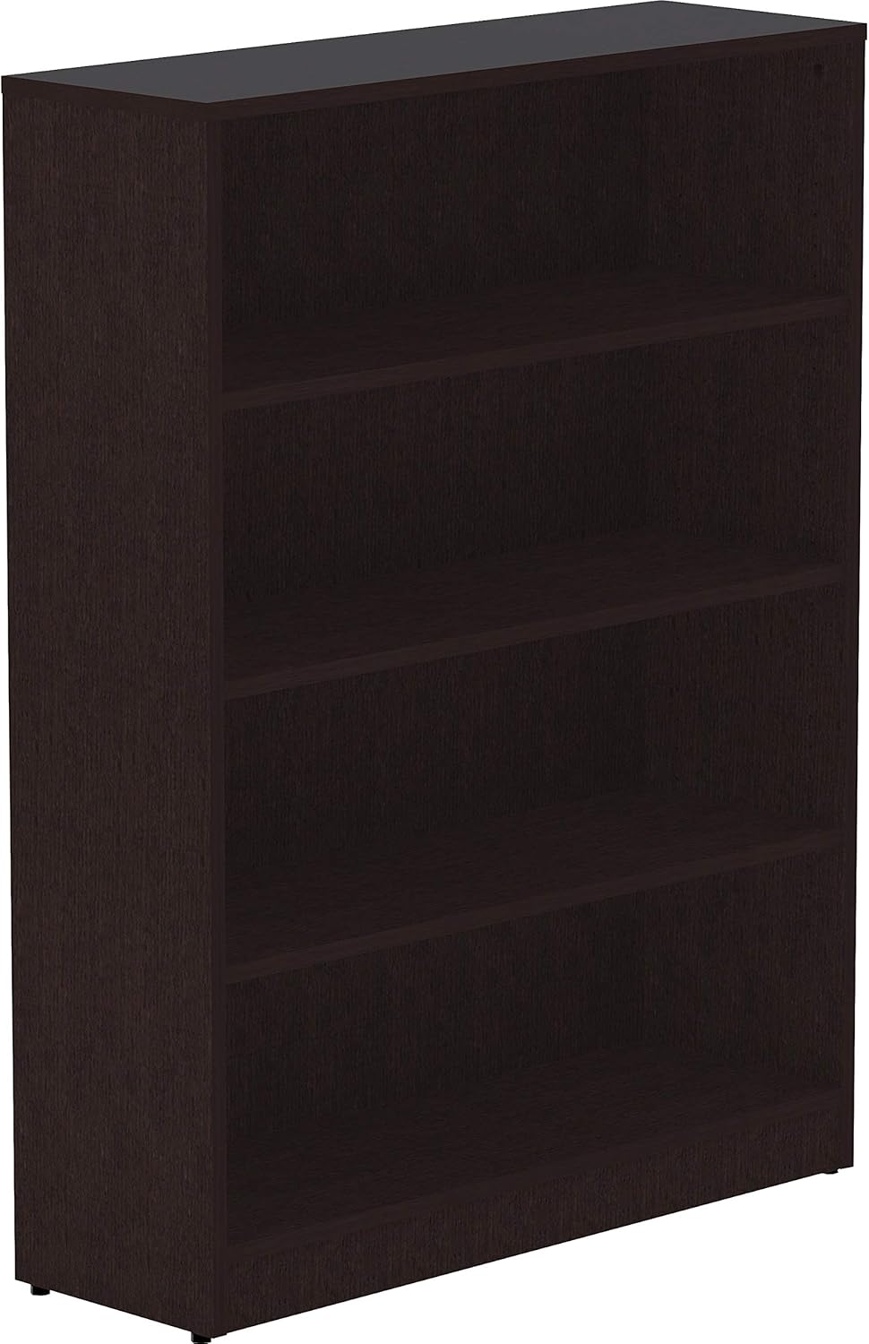 Lorell, LLR18227, Essentials Espresso Laminate Bookcase, 1 Each