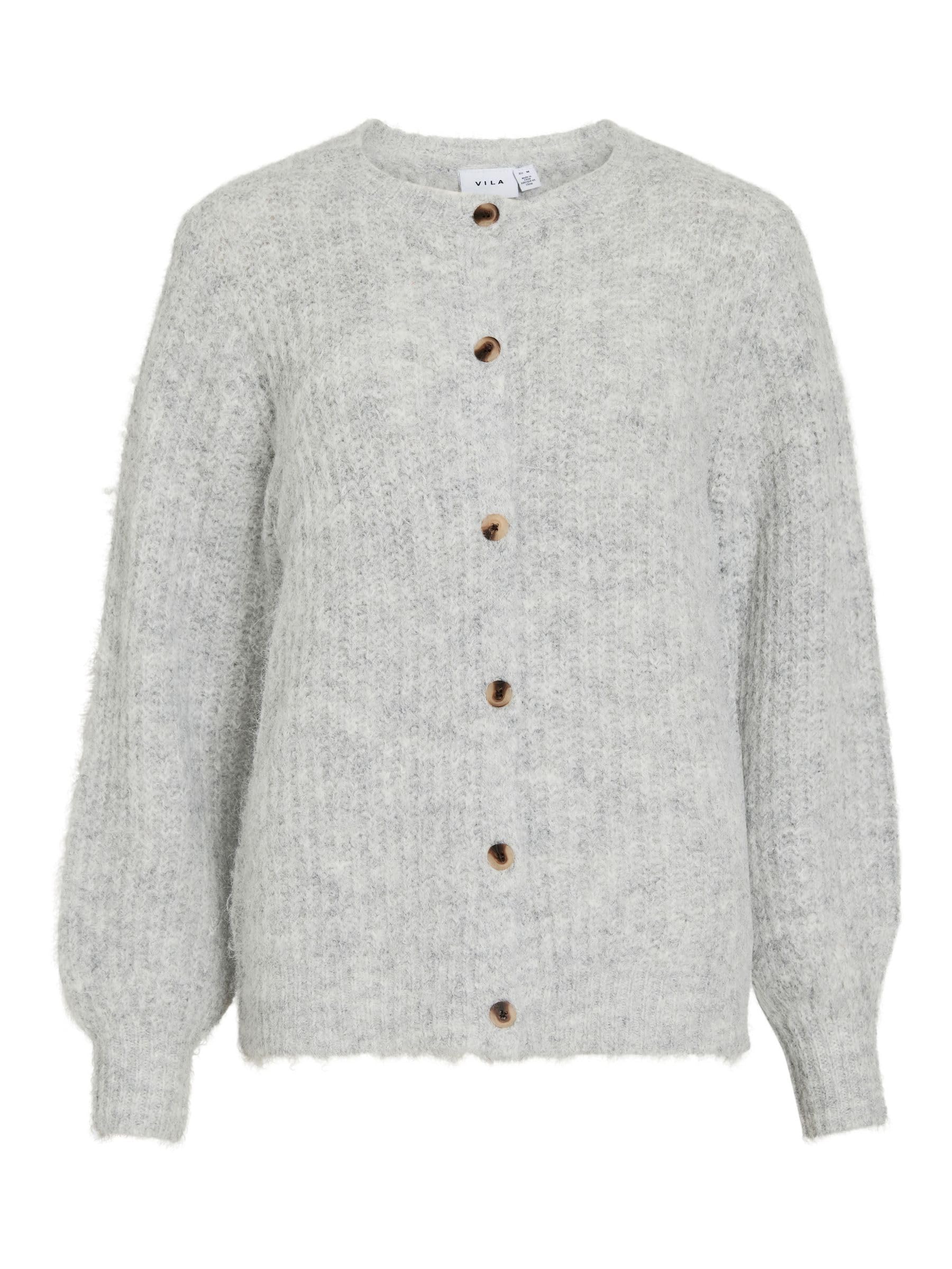 Vila Female Strickjacke VILAMPE Rundhals
