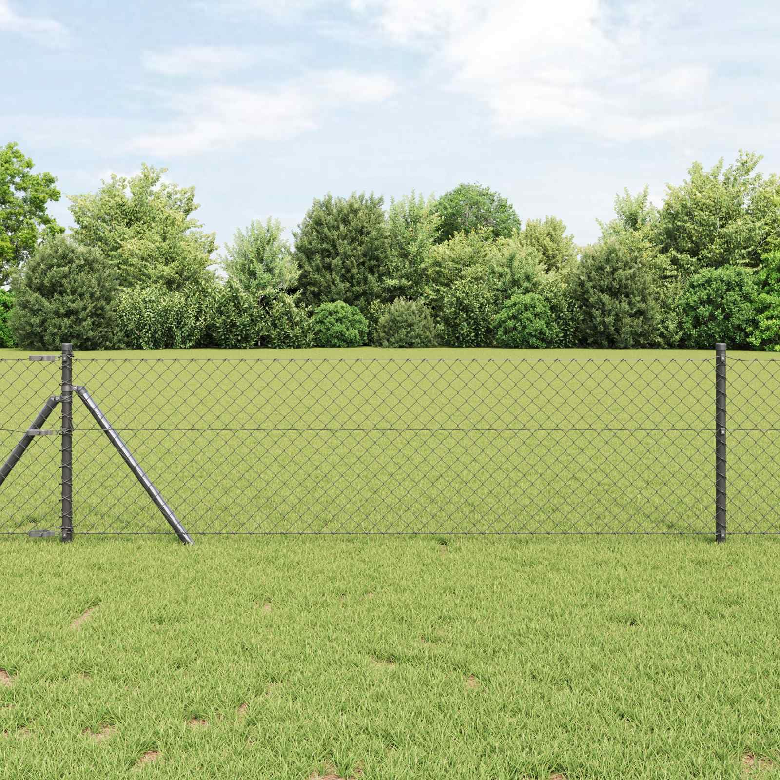Recinzione a Catena in Acciaio, 25 x 0,8 m, per Piante, Frutta, Verdura, Semi, Copertura per laghetti, Protezione delle Piante, Recinzione a Rete da Giardino