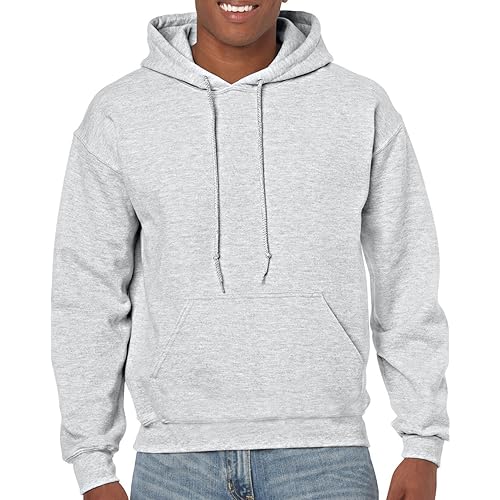 Gildan Mens Heavy Blend Hooded Sweatshirt, M, Ash