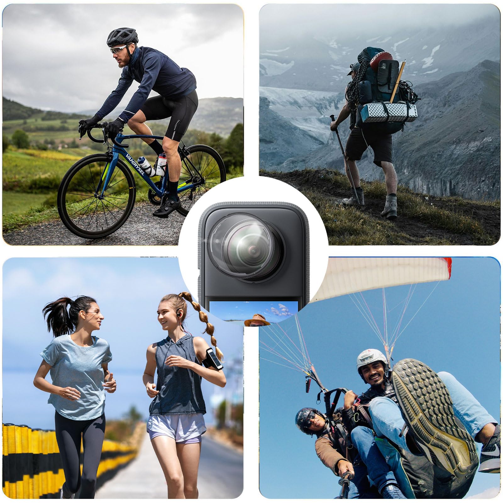 2 Stück Premium Linsenschutz Für Insta360 X4 – Kratzfeste Schutzabdeckungen, Drehbar, Mit Anti-Fingerprint, Einfach Zu Montieren