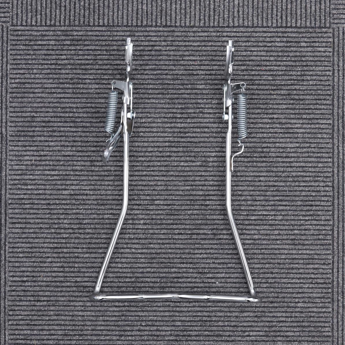 Healifty Silver Iron Bike Parking Stand Floor Storage Rack Easy Installation and Strong Support for Road Bikes, for Exhibition and Storage