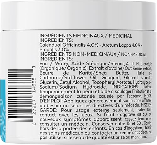 Miniatura 8 de Crema Orellis para cuerpo y cara Fórmula potente totalmente natural para alivio de eczemas libre de fragancias crema hidratante para el cuidado de