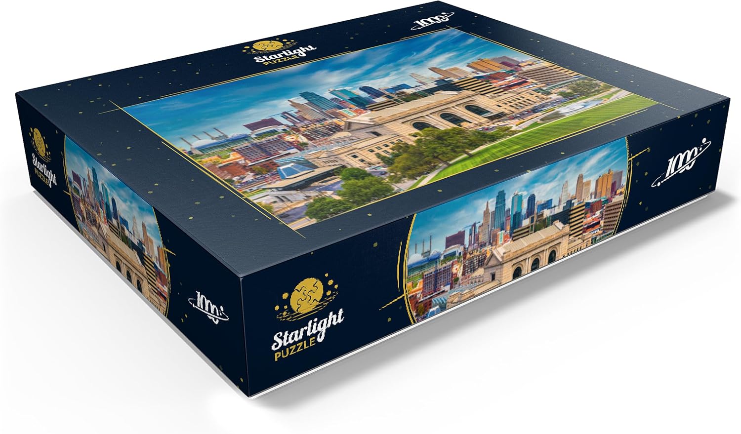MyPuzzle Skyline of Kansas City, Missouri, USA - Premium 1000 Piece Jigsaw Puzzle for Adults