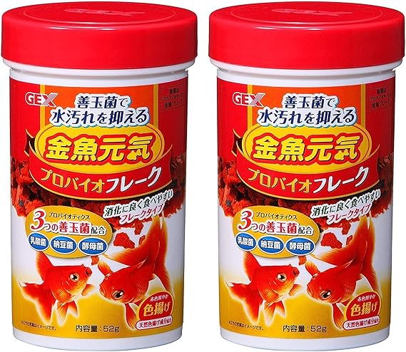 Amazon ジェックス 金魚元気 プロバイオフレーク 52g ジェックス 飼育セット 通販