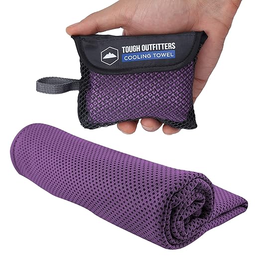 Cooling Towels - Ice Towel, Sweat Towel, Cooling Towels for Neck & Face & Cooling Neck Wraps for Summer Heat - Neck Cooler for Quick Cool Down for Gym, Running, Golf, Yoga & Sports