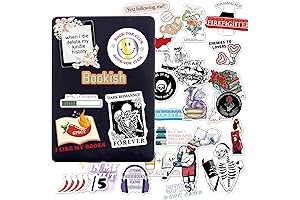 100 Pcs Fantasy Bookish Reading Booktok Aesthetic Stickers for Kindle or Laptop