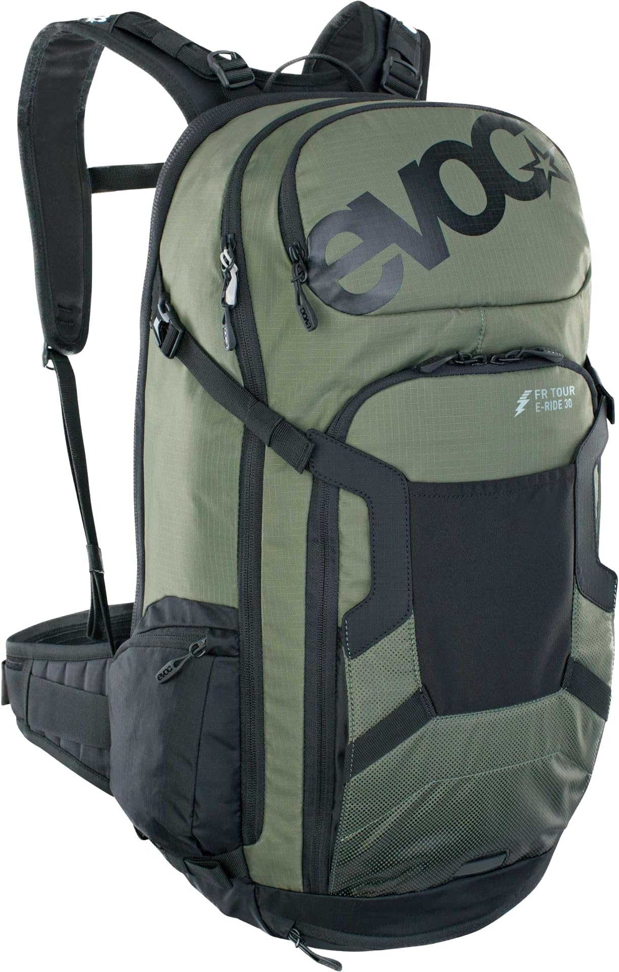 FR Tour E-Ride Protector 20L Backpack, Dark Olive/Black, ML