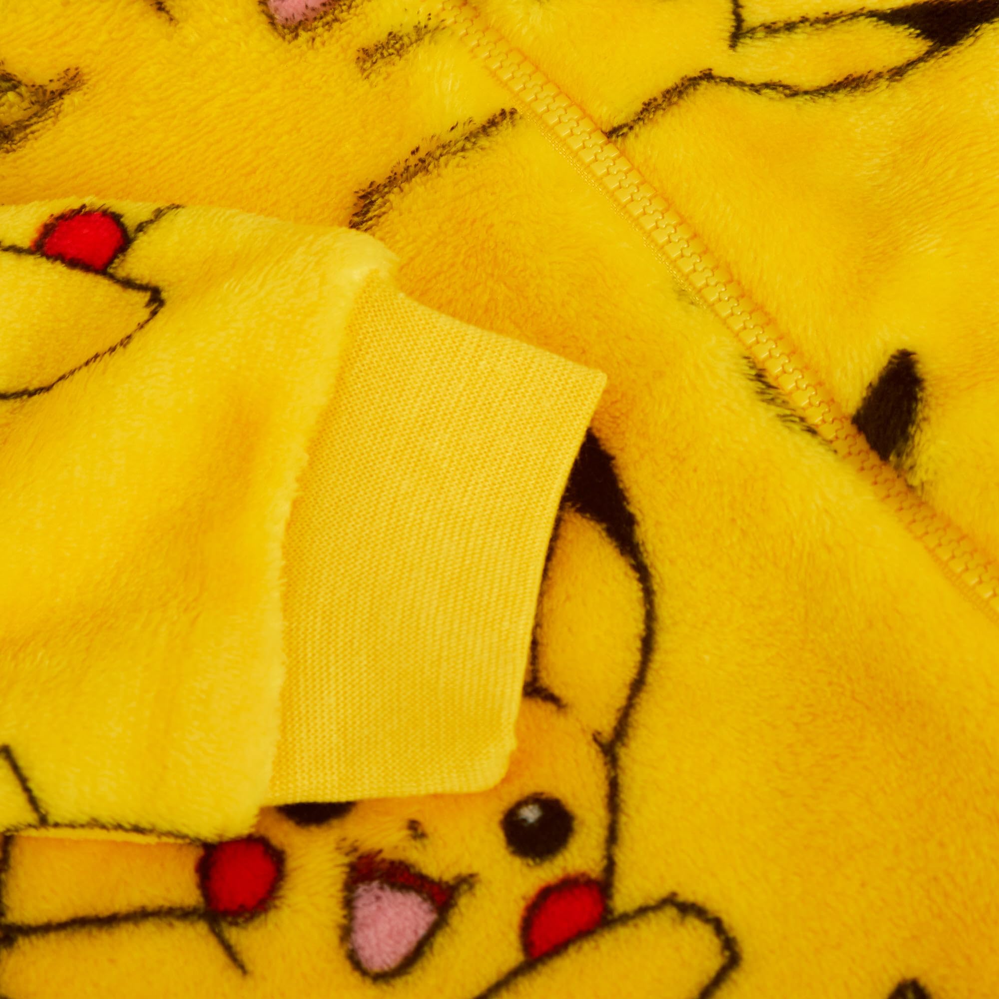 Pokémon Combinaison Enfant Fille Garçon Déguisement Tout-en-Un Pyjama avec Capuche 3D en Polaire Fermeture Éclair Loungewear