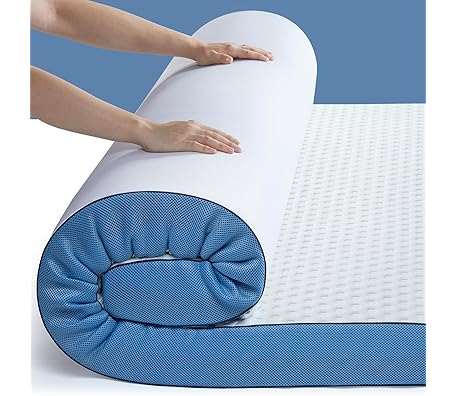 PERLECARE 3 Inch Firm Mattress Topper King Size, Cooling Gel-Infused Memory Foam Bed Topper for Pain Relief, High-Density Mattress Pad with Removable Soft Cover, CertiPUR-US Certified
