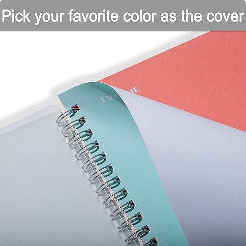 Miniatura 2 de TWONE Paquete de 4 cuadernos de papel cuadriculado encuadernado en espiral, 10 x 7 pulgadas con 70 hojas, 140 papel cuadriculado, ideal para