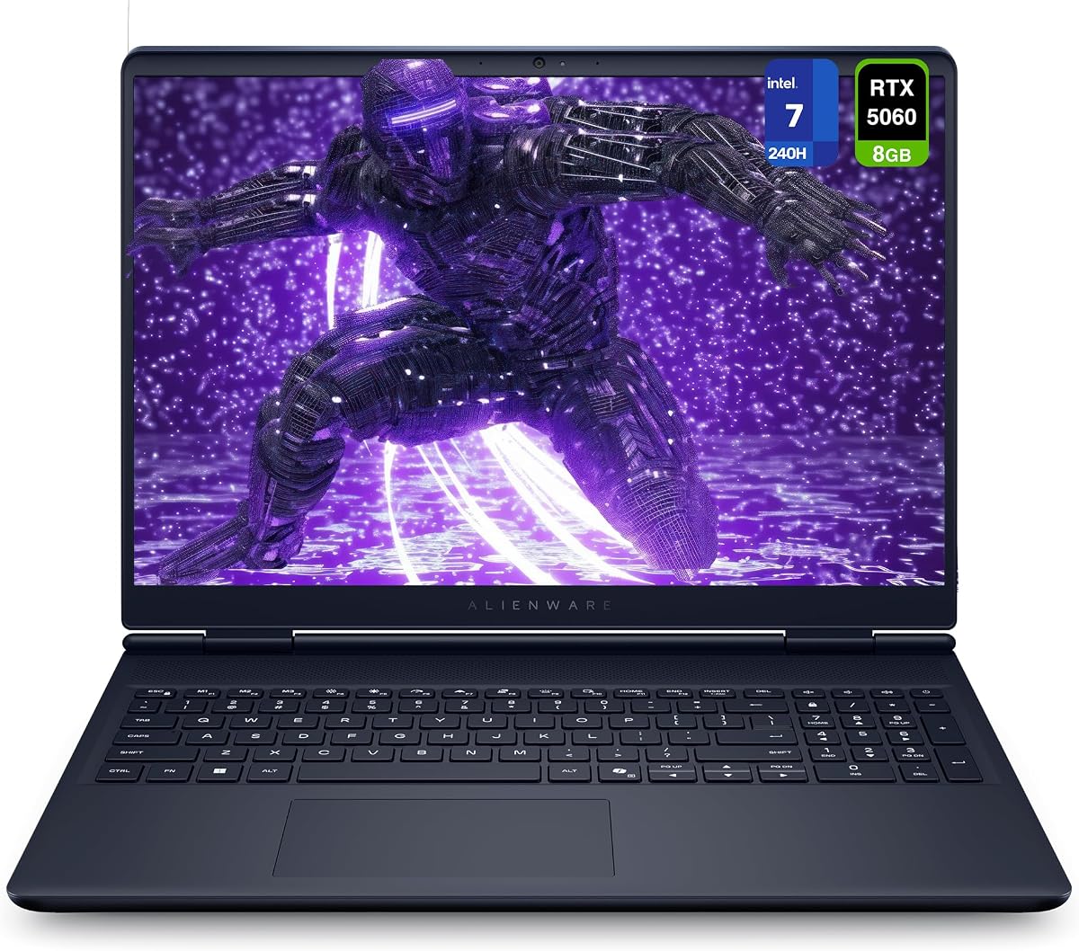 16 Aurora Gaming Laptop, Intel 7-240H, 32 GB DDR5 RAM, 1 TB PCIe SSD, 16" WQXGA (2560x1600) 120Hz Display, Nvidia G-Force RTX 5060, Teclado retroiluminado, W11 Home, Azul