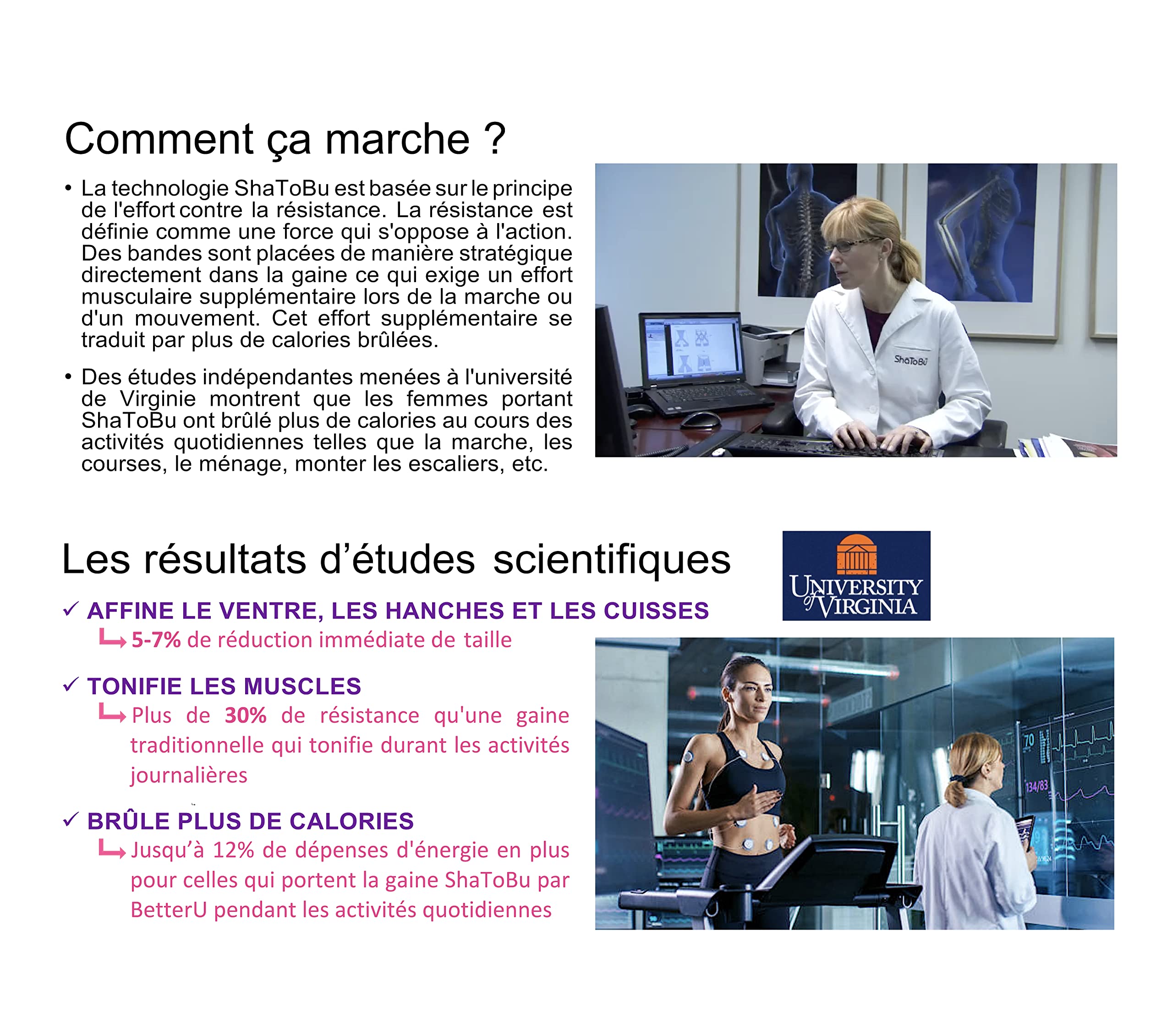 Sport – Brûle Calories Perte de Poids – Gaine Culotte Mi-Cuisse Taille Haute Ventre Plat – Tonifiant Minceur Sculptant Fitness Amincissant Exercice – Femme – Maintien Moyen Ferme ou Ferme