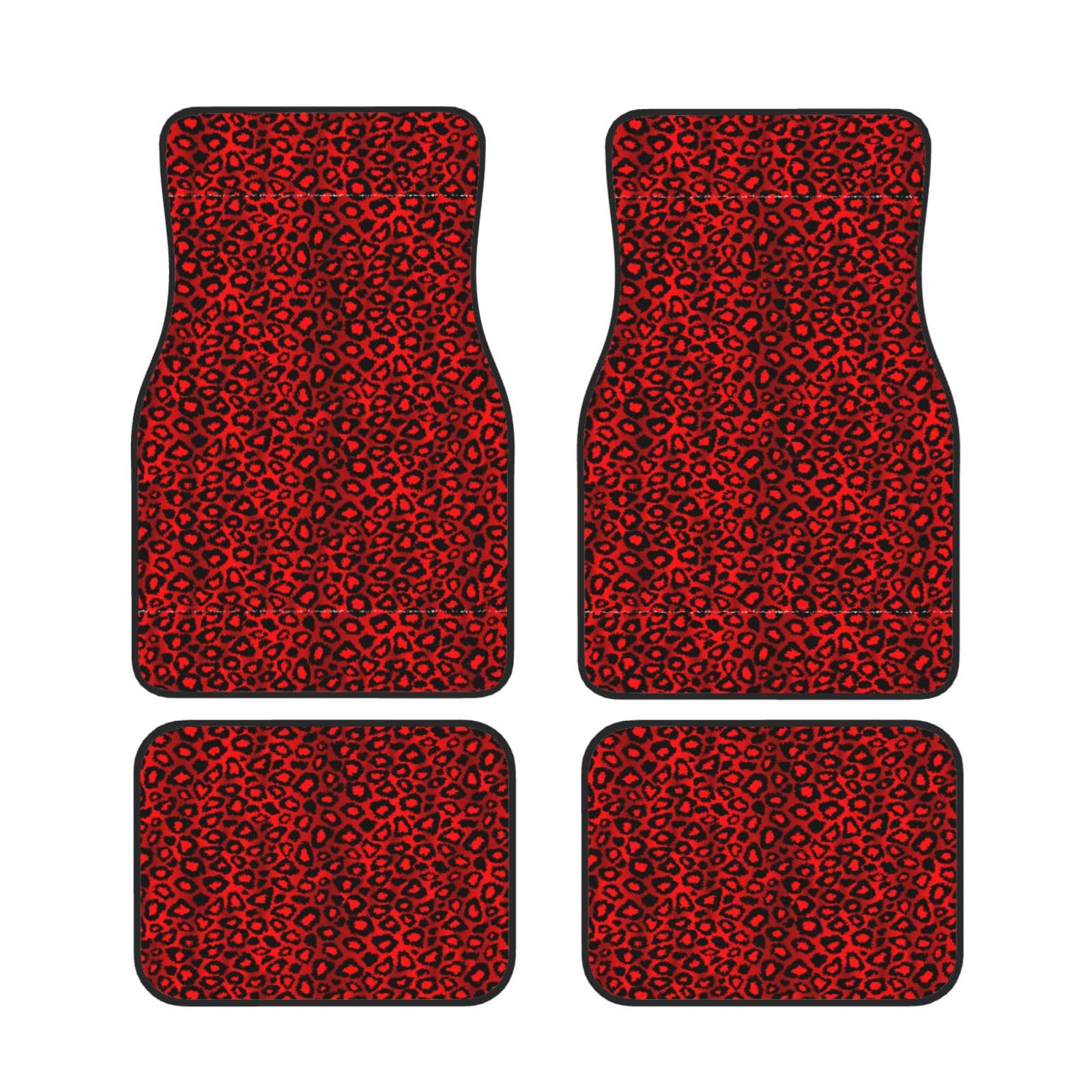 Alfombrillas para coche antideslizantes juego de 4 piezas leopardo 7