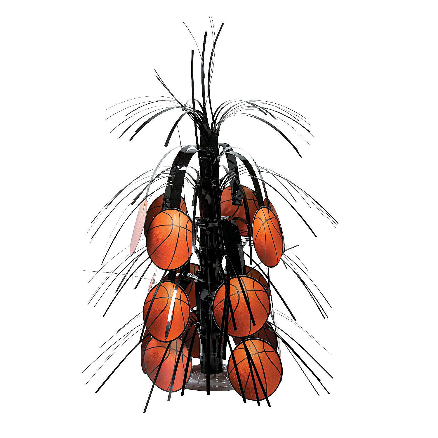 Basketball Mini Cascade Centerpiece – 7.5” Metallic & Boardstock Decor For Sports Parties - View #8