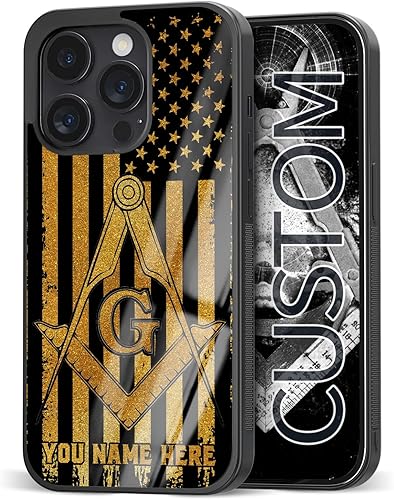 Fundas personalizadas con nombre masónico regalo de mampostería para hombres iPhone 6 7 8 11 12 13 14 Pro Max Plus Mini Xr Xs SE Samsung S9 S10 S20