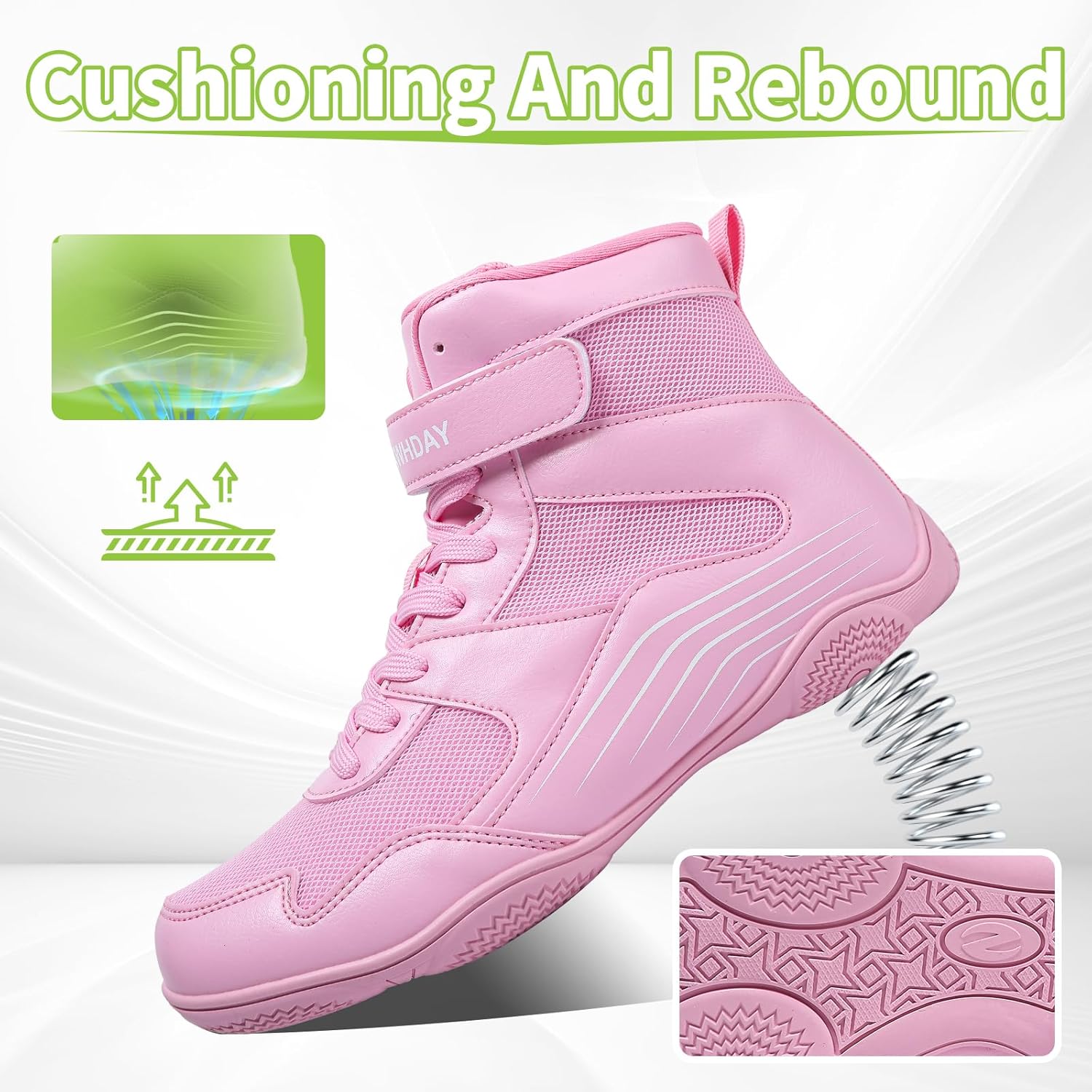 Kids Wrestling Shoes Youth Boys Girls Boxing Shoes Lightweight Breathable Non Slip ... - Image 4