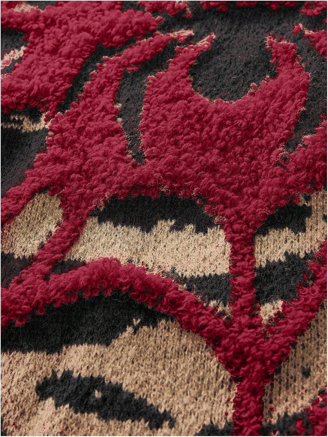 SHENHE Men's Oversized Sweater Y2k Spiderweb Crewneck Gothic Graphic Sweaters - Image 4