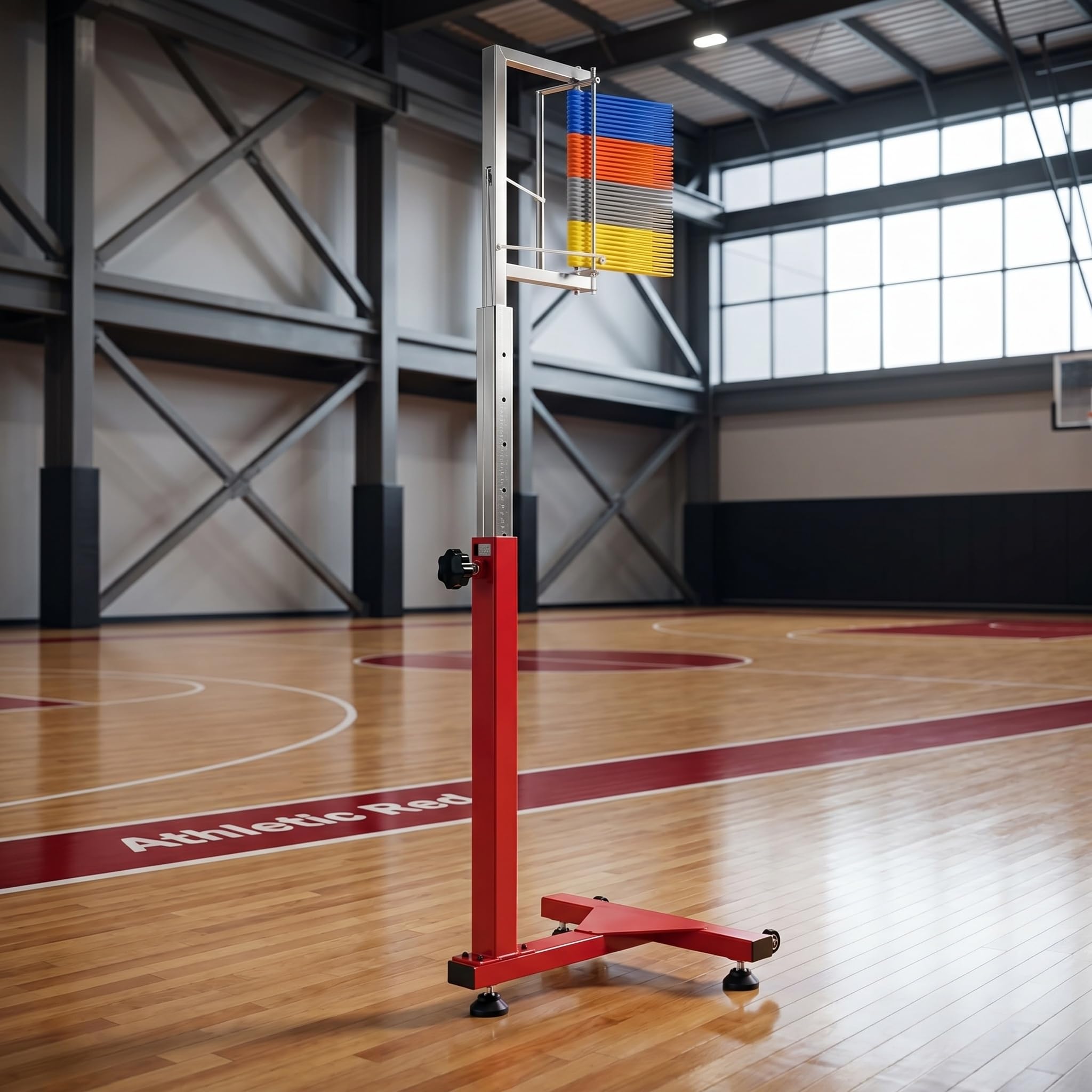 Pionowy tester skoku, wolnostojący trening pomiarowy skoku 1,7-3,6m dla sportowców, sportowy sprzęt wydajnościowy i treningowy