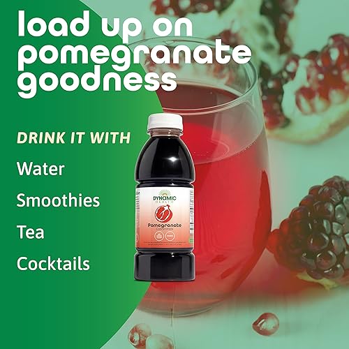 Miniatura 4 de Dynamic Health Concentrado de jugo de granada sin aditivos ni conservantes antioxidante 16 onzas