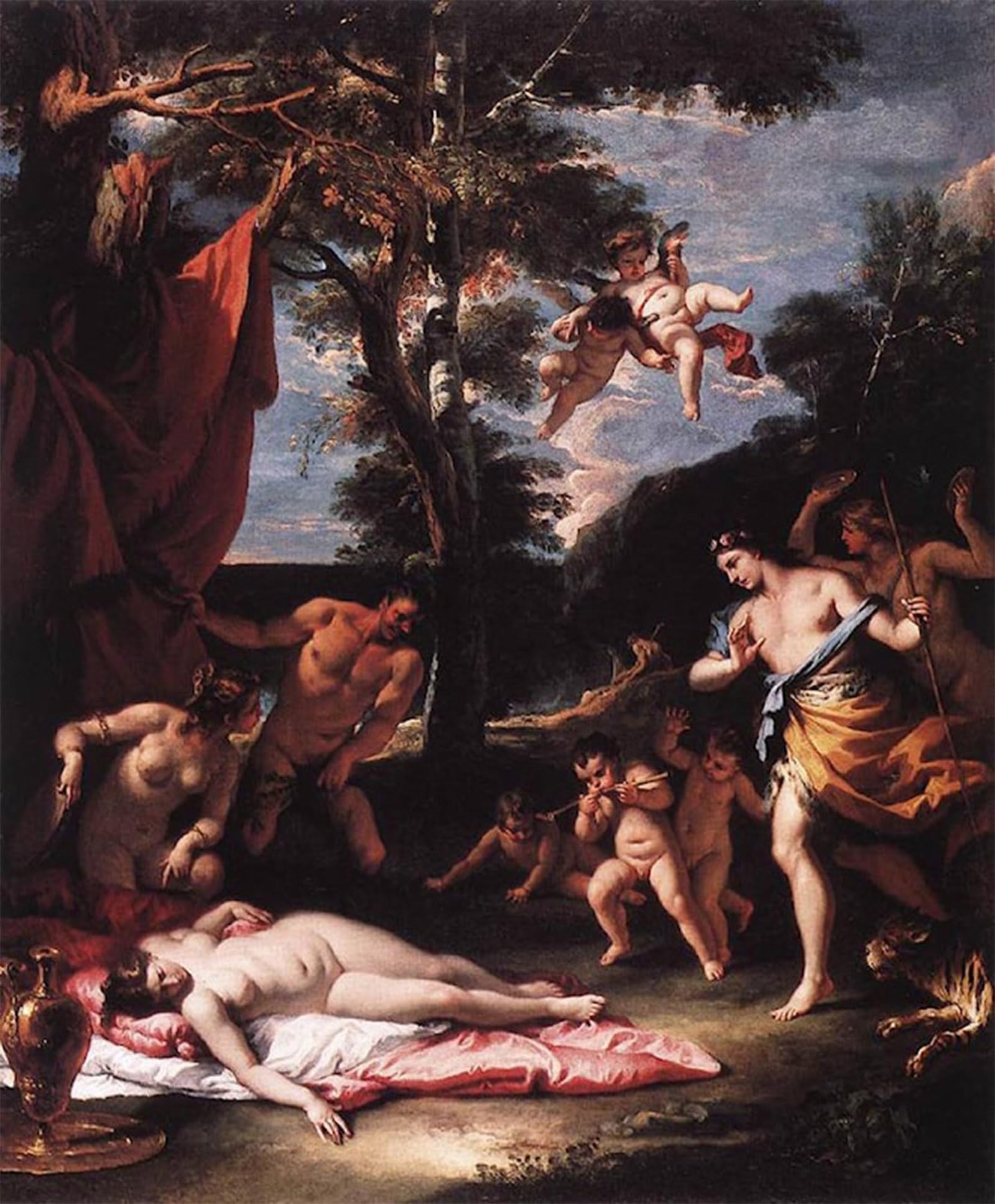 Posteriik No Frame Vintage Art Print Images Pictures Print The Meeting Of Bacchus And Ariadne By Sebastiano Ricci Modern Colour Posters For Office Home Decor 60X90cm