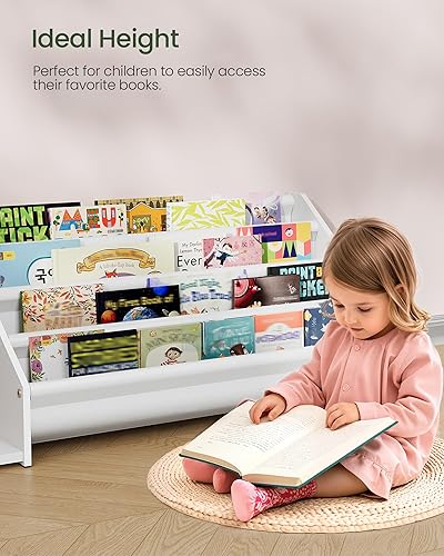 Miniatura 3 de Estantería infantil y almacenamiento de juguetes, estante para libros para niños pequeños con 2 estantes abiertos y estante de 4 niveles, para