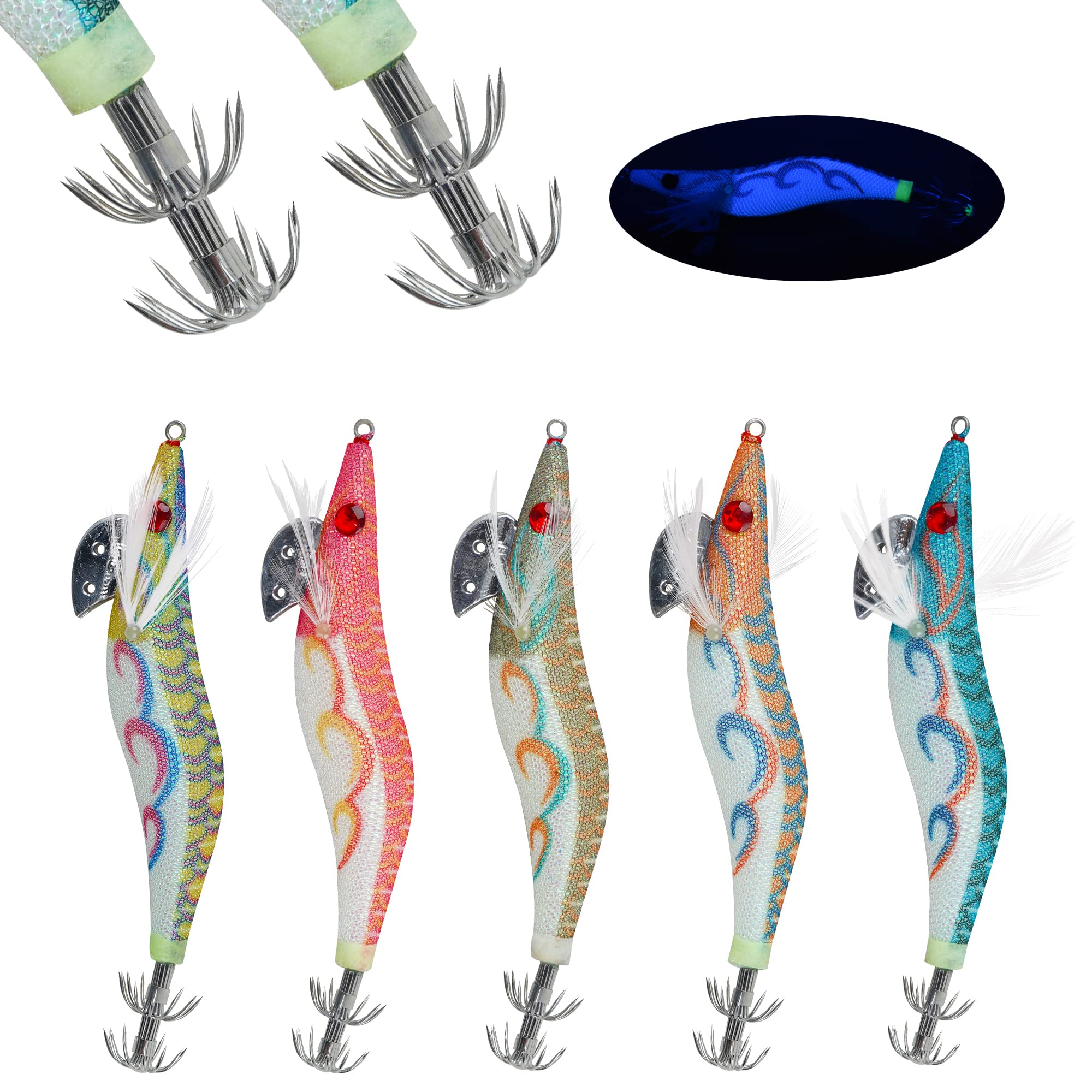 Amazon | エギ ルアー イカ釣り UVと夜光効果 えぎ 3.0号 エギング