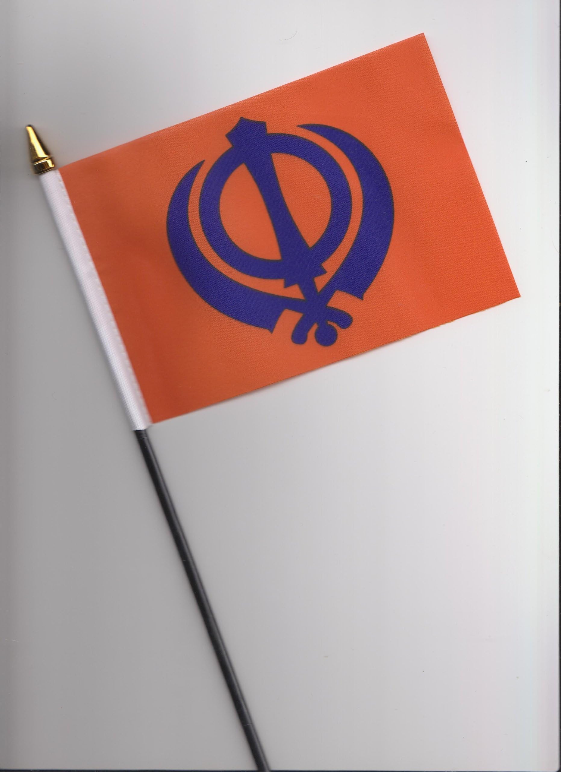 Sikh Sikhism Hand Flag 25cm