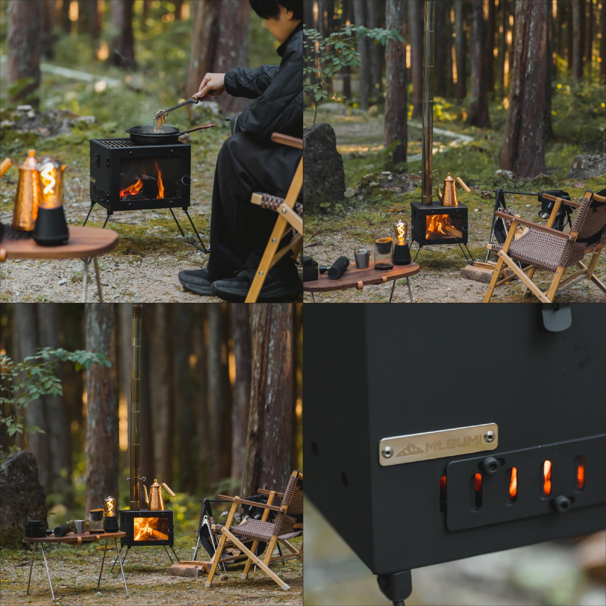 Amazon.co.jp: [ Mt.SUMI (マウントスミ) ] アウトドア薪ストーブ