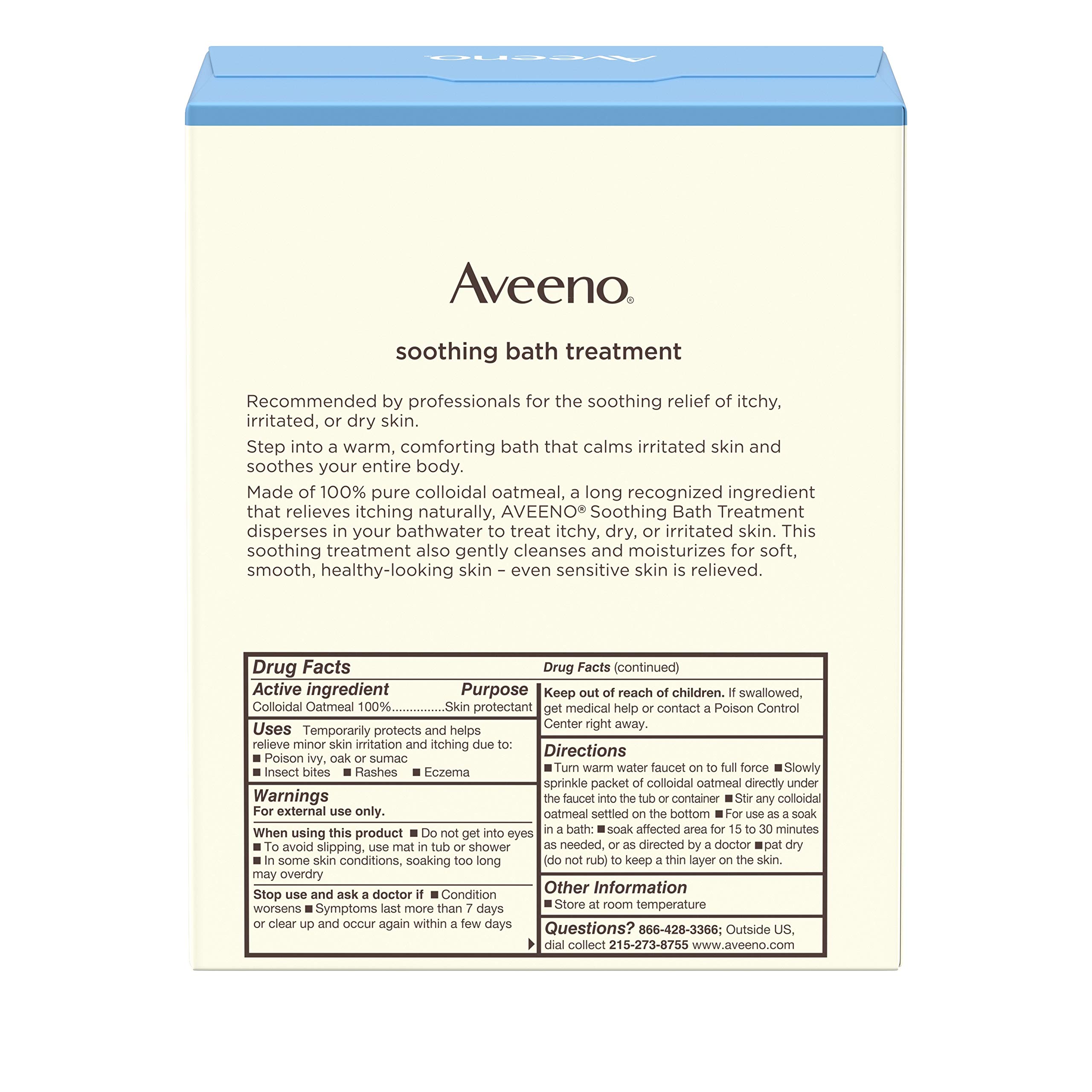 Aveeno Soothing Bath Treatment with 100 Natural Colloidal Oatmeal for